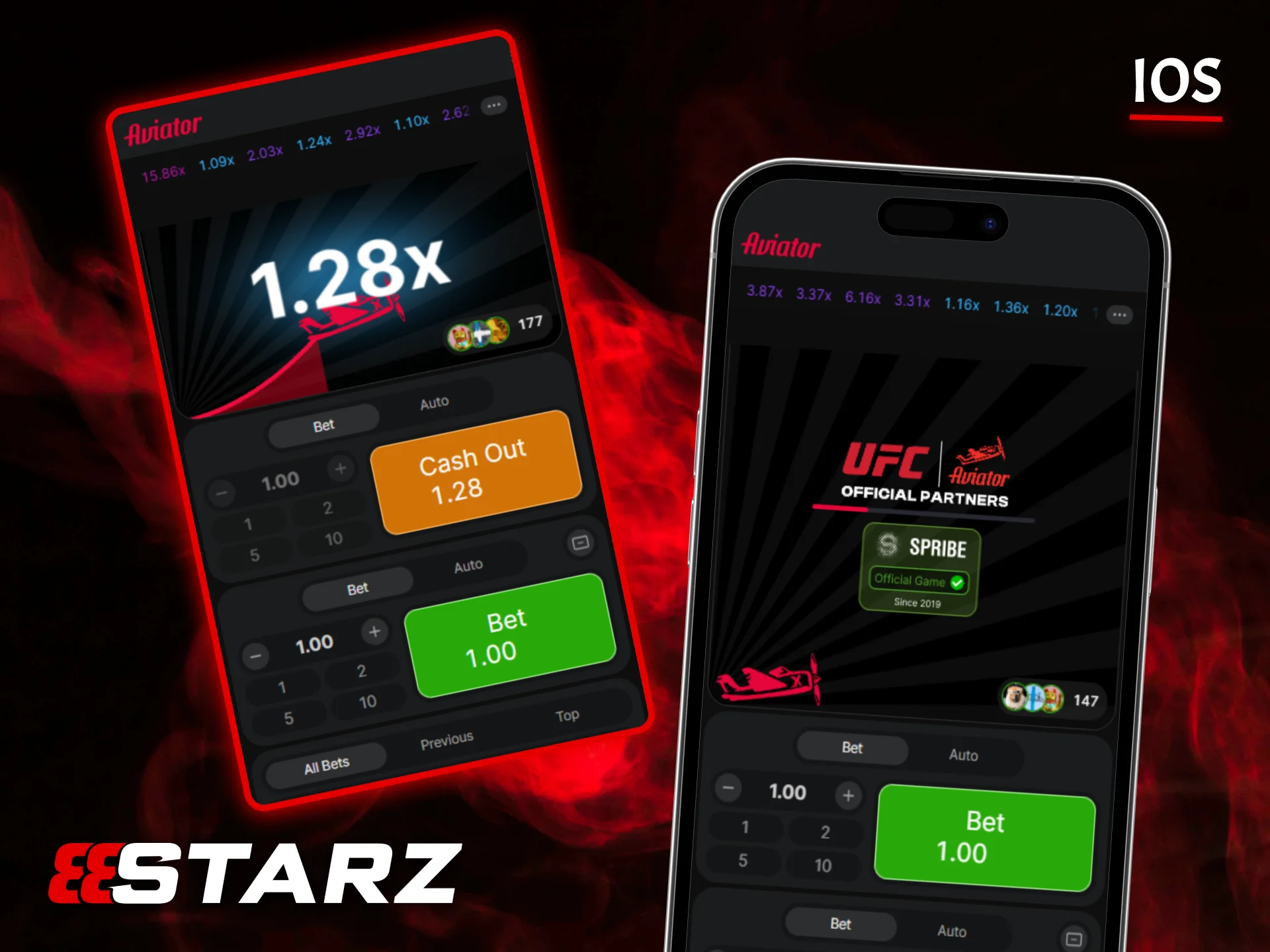 استمتع بتجربة ألعاب Aviator عالية الجودة من خلال تطبيق 888Starz، المصمم خصيصًا لأجهزة iOS.